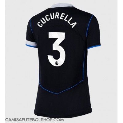 Camisa de time de futebol Chelsea Marc Cucurella #3 Replicas 3º Equipamento Feminina 2025-26 Manga Curta Camisa de time de futebol Chelsea Marc Cucurella #3 Replicas 3º Equipamento Feminina 2025-26 Manga Curta
